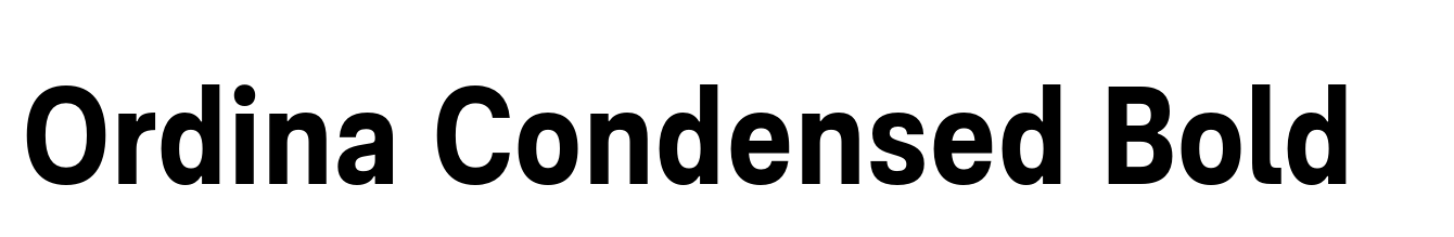 Ordina Condensed Bold